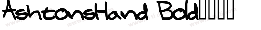 AshtonsHand Bold字体转换